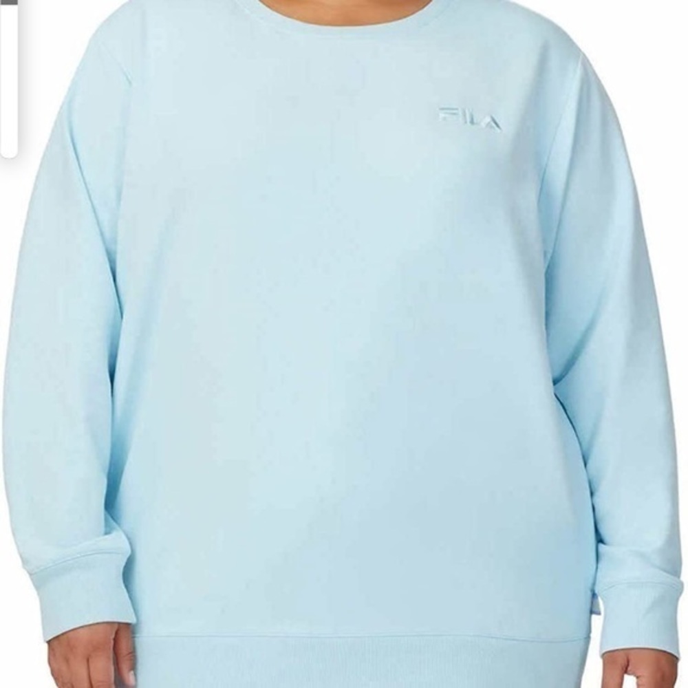Fila Crystal Blue French Terry Crewneck Sweatshirt
